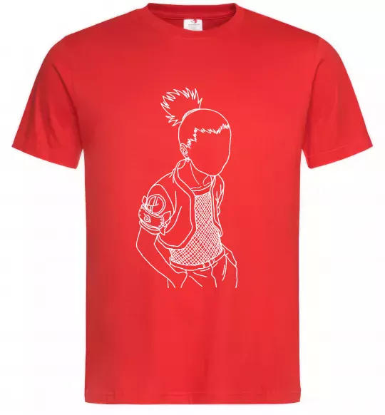 Мужская футболка Shikamaru Naruto Красный фото