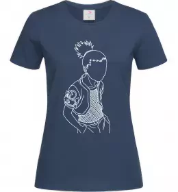 Женская футболка Shikamaru Naruto Темно-синий фото