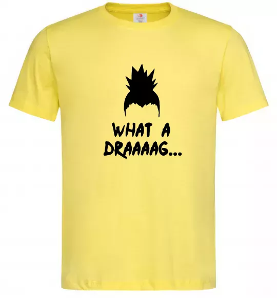 Чоловіча футболка Shikamaru what a draaag Лимонний фото