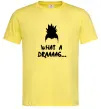 Чоловіча футболка Shikamaru what a draaag Лимонний фото