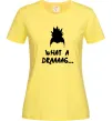 Жіноча футболка Shikamaru what a draaag Лимонний фото