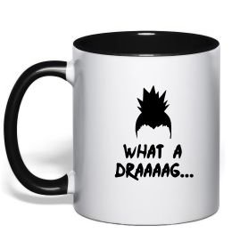 Чашка с цветной ручкой Shikamaru what a draaag