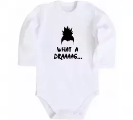 Детский боди Shikamaru what a draaag Белый фото