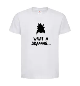 Детская футболка Shikamaru what a draaag Белый фото