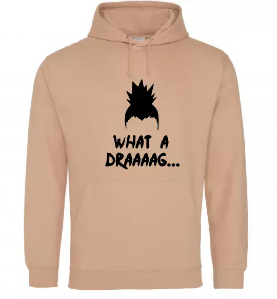 Женская толстовка (худи) Shikamaru what a draaag Песочный фото