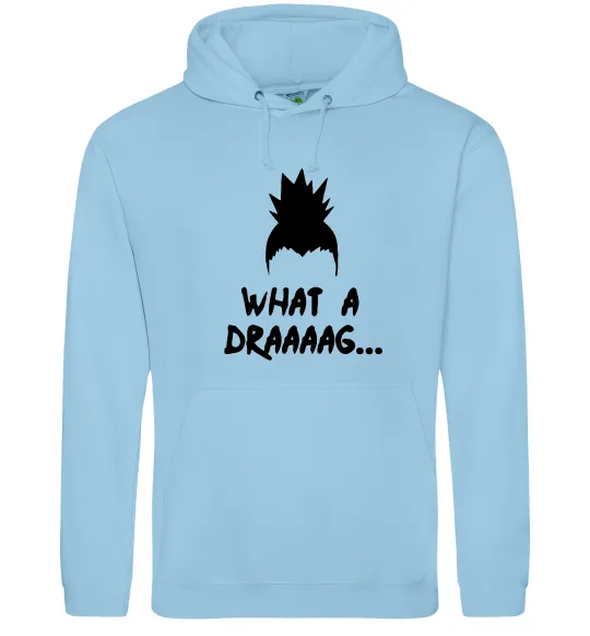 Женская толстовка (худи) Shikamaru what a draaag Голубой фото