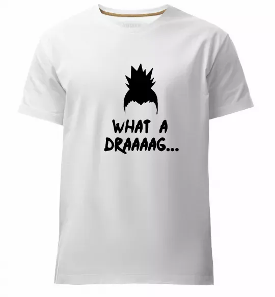 Мужская премиум футболка Shikamaru what a draaag Белый фото