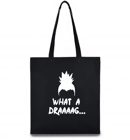 Еко-сумка Shikamaru what a draaag Чорний фото