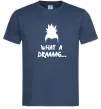 Чоловіча футболка Shikamaru what a draaag Темно-синій фото