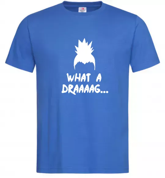 Чоловіча футболка Shikamaru what a draaag Яскраво-синій фото