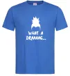Чоловіча футболка Shikamaru what a draaag Яскраво-синій фото
