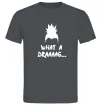 Чоловіча футболка Shikamaru what a draaag Графіт фото
