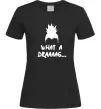 Жіноча футболка Shikamaru what a draaag Чорний фото