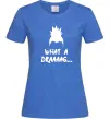 Жіноча футболка Shikamaru what a draaag Яскраво-синій фото