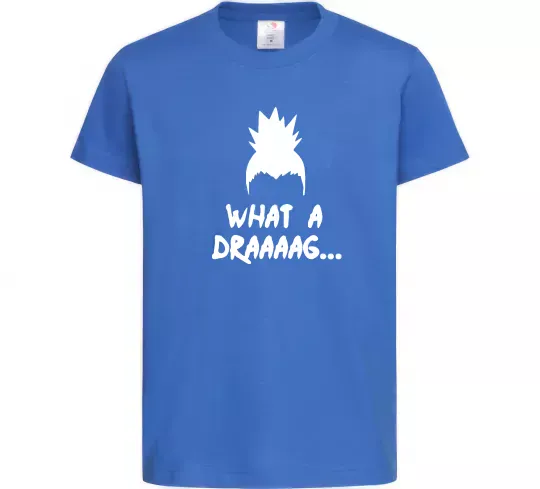Дитяча футболка Shikamaru what a draaag Яскраво-синій фото