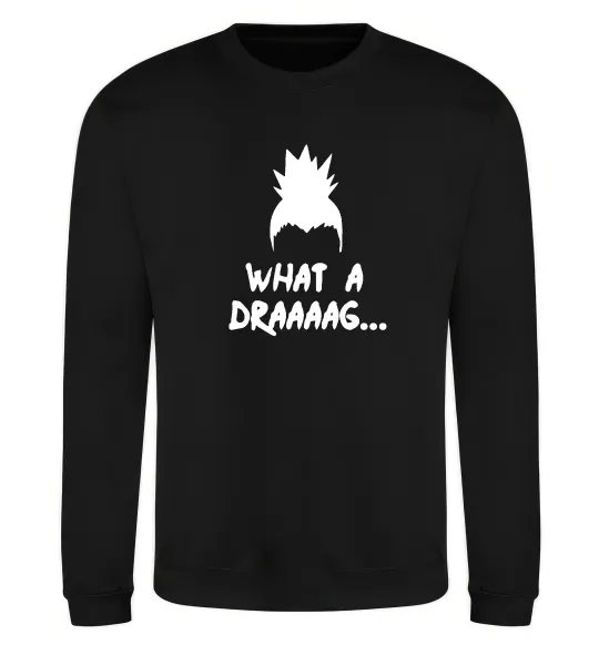 Свитшот Shikamaru what a draaag Черный фото
