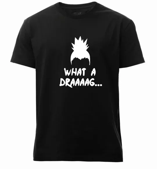 Мужская премиум футболка Shikamaru what a draaag Черный фото