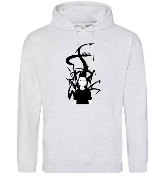 Жіноча толстовка (худі) Shikamaru Nara Сірий меланж фото