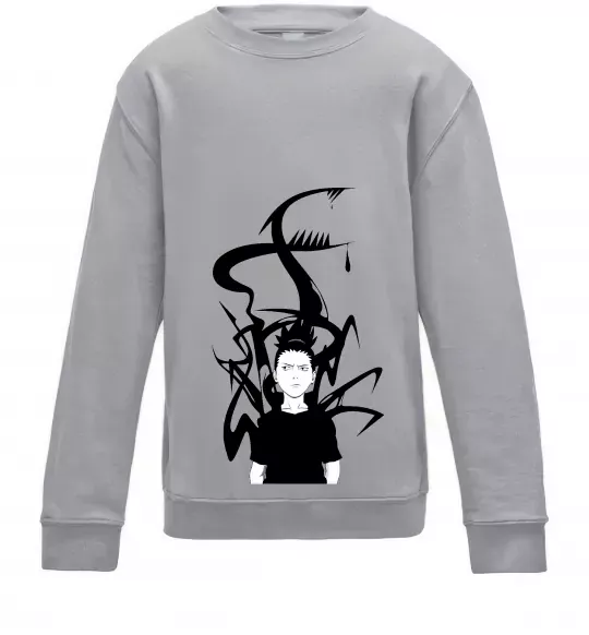 Дитячий світшот Shikamaru Nara Сірий меланж фото