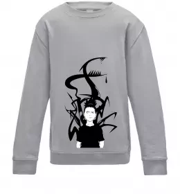 Детский Свитшот Shikamaru Nara Серый меланж фото