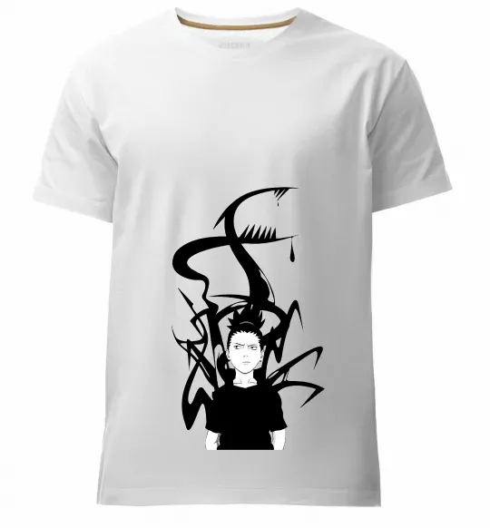 Чоловіча преміум футболка Shikamaru Nara Білий фото