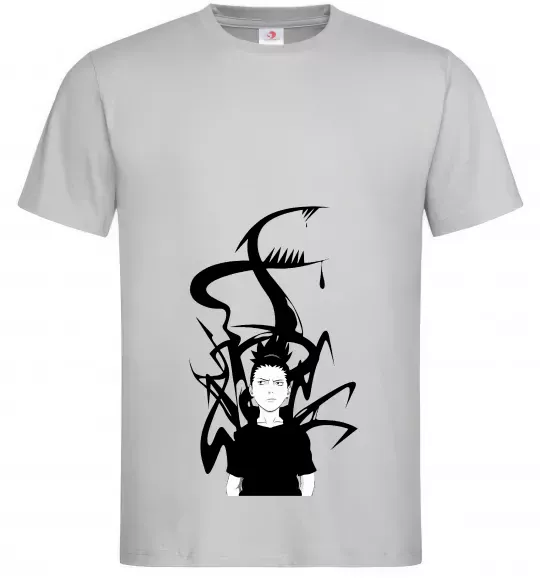 Мужская футболка Shikamaru Nara Серый фото