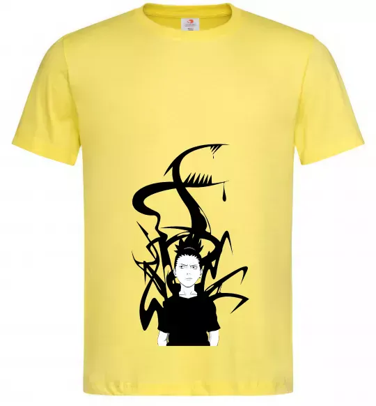 Мужская футболка Shikamaru Nara Лимонный фото