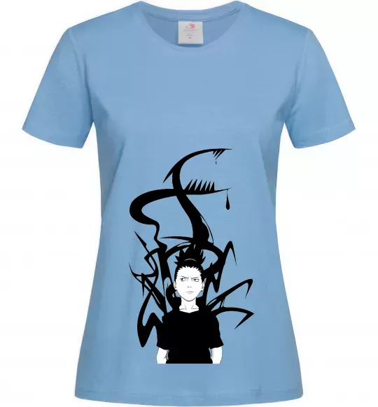 Женская футболка Shikamaru Nara Голубой фото