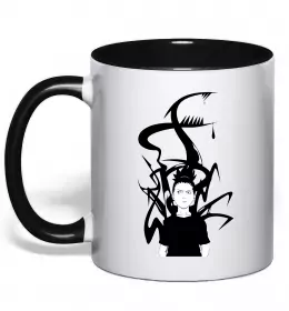 Чашка с цветной ручкой