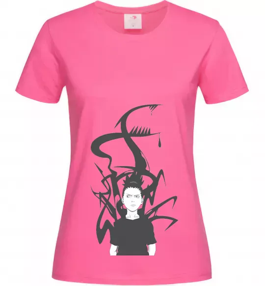 Женская футболка Shikamaru Nara Ярко-розовый фото