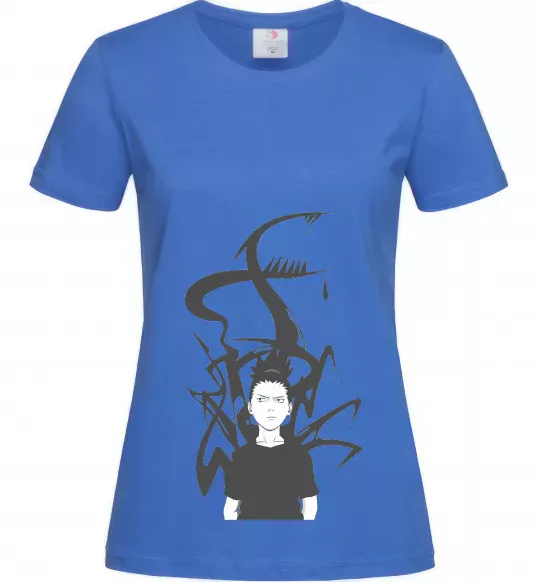 Женская футболка Shikamaru Nara Ярко-синий фото