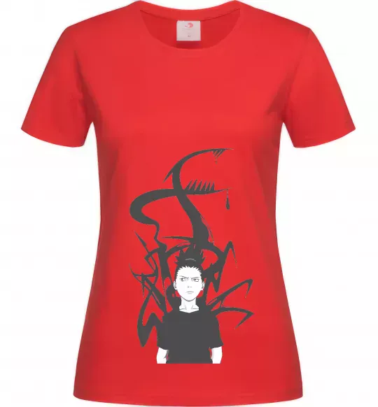 Женская футболка Shikamaru Nara Красный фото