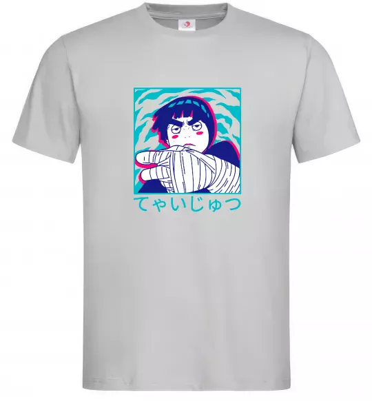 Чоловіча футболка Rock Lee Сірий фото