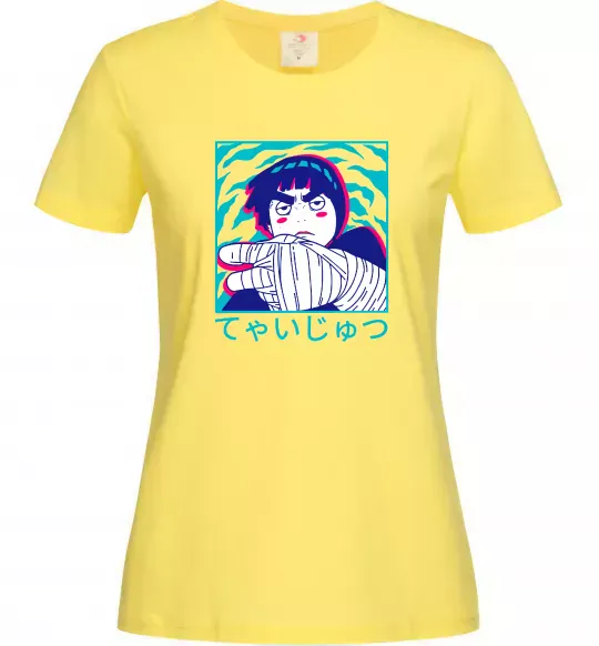 Женская футболка Rock Lee Лимонный фото