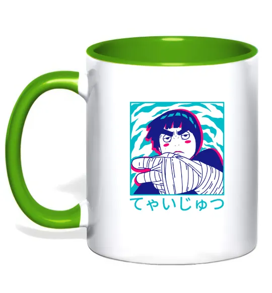 Чашка с цветной ручкой Rock Lee Лаймовый фото