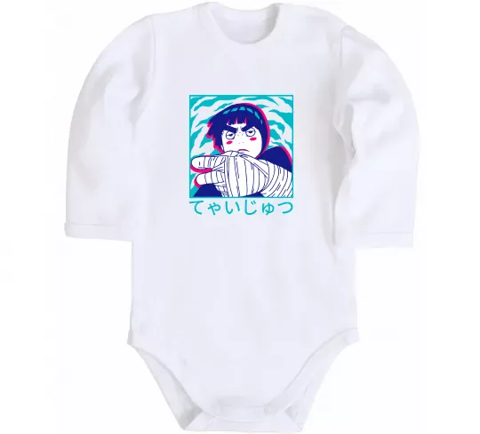 Детский боди Rock Lee Белый фото