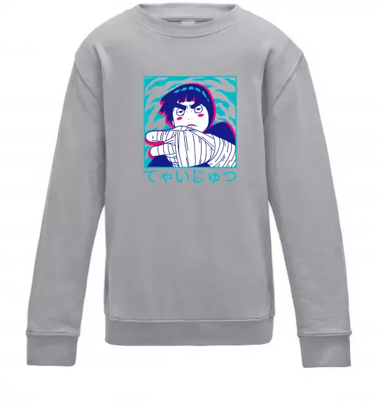 Детский Свитшот Rock Lee Серый меланж фото