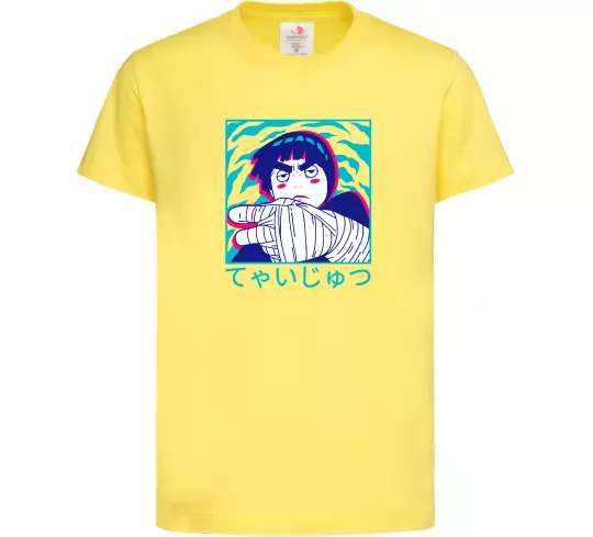 Дитяча футболка Rock Lee Лимонний фото