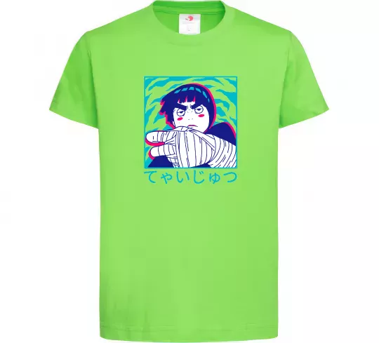 Дитяча футболка Rock Lee Лаймовий фото