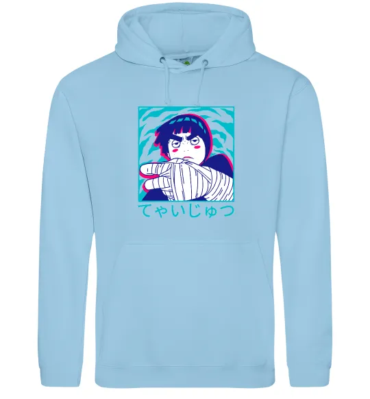 Мужская толстовка (худи) Rock Lee Голубой фото