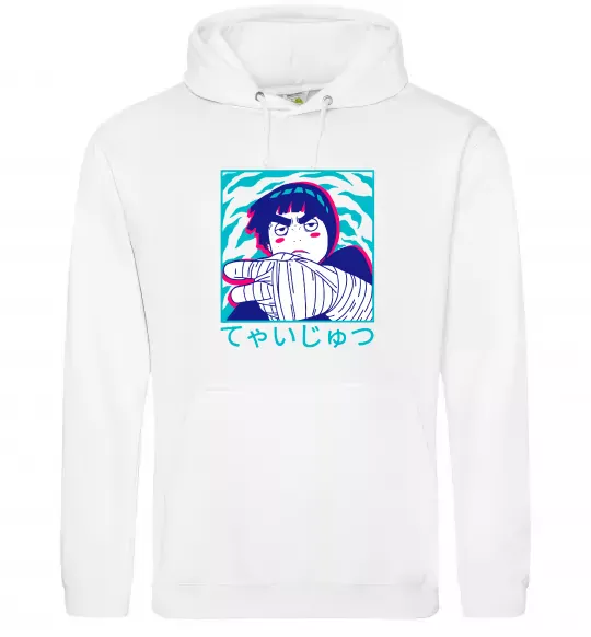 Жіноча толстовка (худі) Rock Lee Білий фото