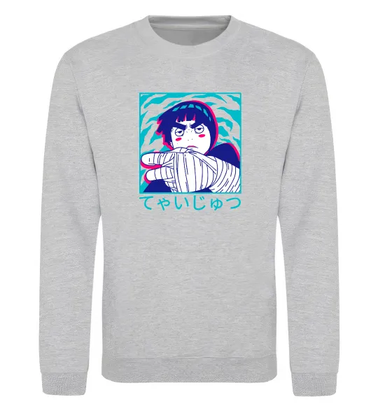 Свитшот Rock Lee Серый меланж фото