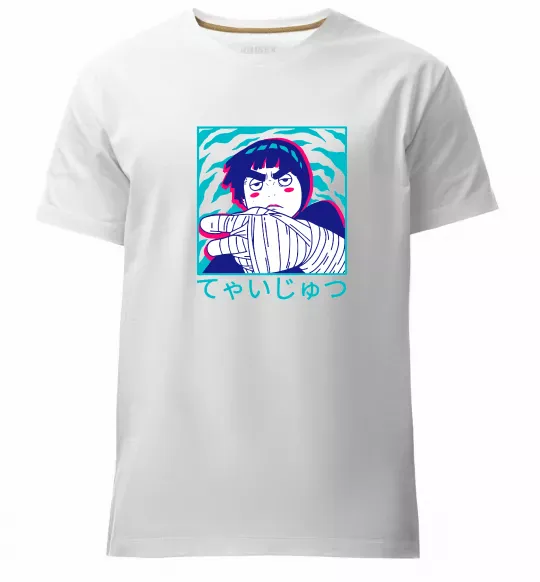 Чоловіча преміум футболка Rock Lee Білий фото