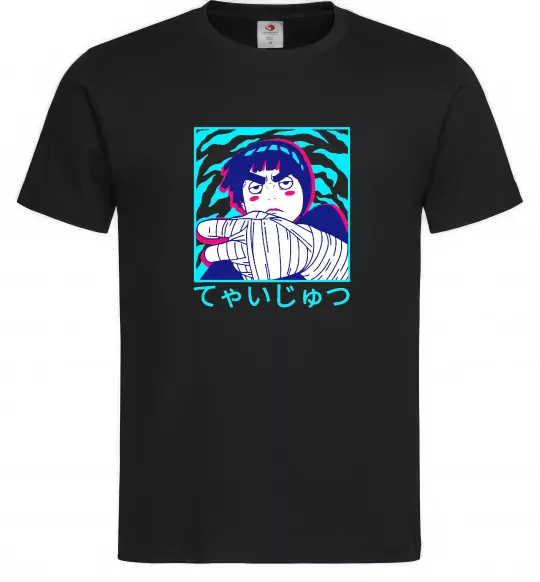 Чоловіча футболка Rock Lee Чорний фото