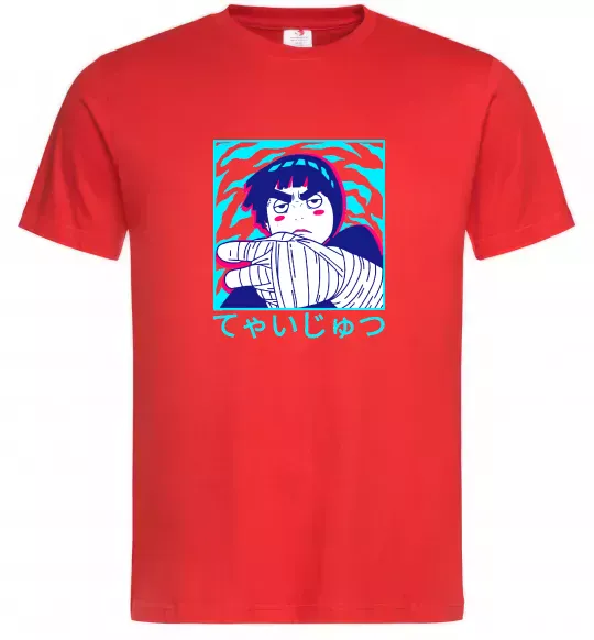 Чоловіча футболка Rock Lee Червоний фото