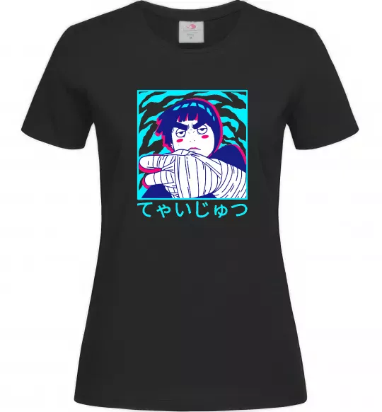 Женская футболка Rock Lee Черный фото