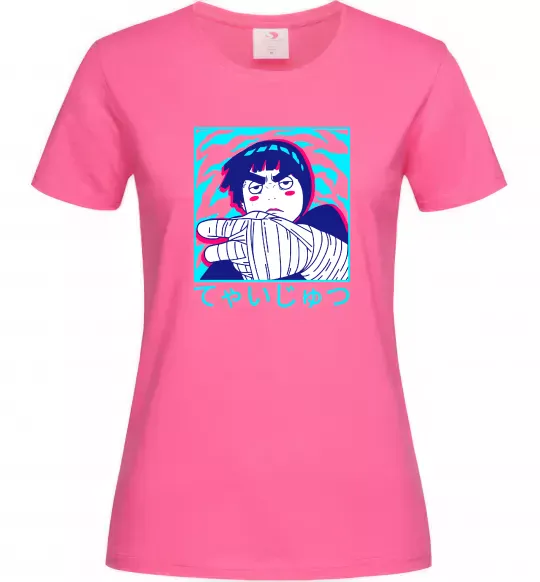 Женская футболка Rock Lee Ярко-розовый фото