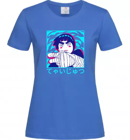 Женская футболка Rock Lee Ярко-синий фото