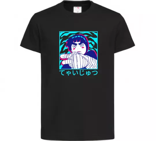 Дитяча футболка Rock Lee Чорний фото