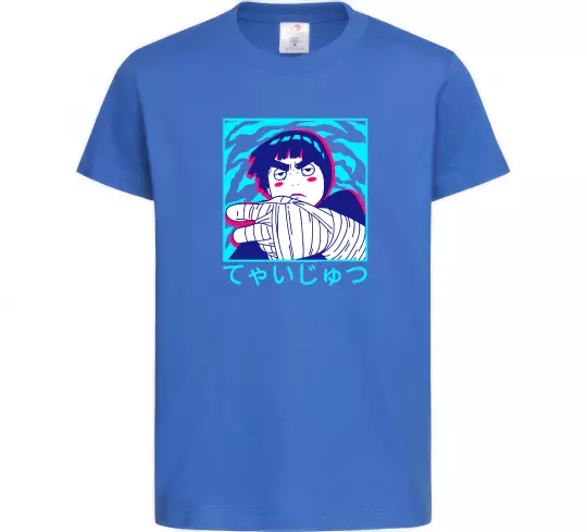 Дитяча футболка Rock Lee Яскраво-синій фото